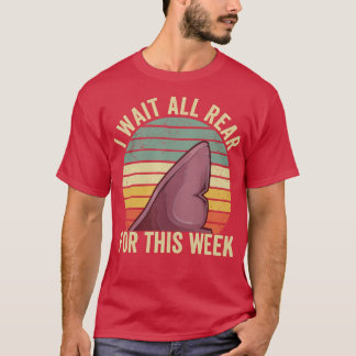 Ik wacht het hele jaar op deze week Grappige haai T-shirt
