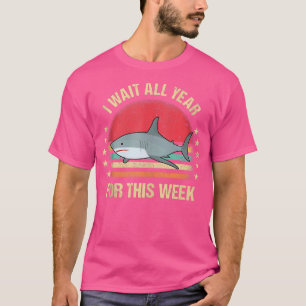 Ik wacht het hele jaar op deze week grappige Manne T-shirt