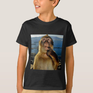 Ik wacht op Goated Thinking Monkey Meme T-shirt