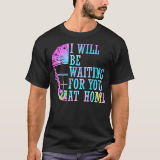 Ik wacht op je thuis Softball Catcher T-shirt