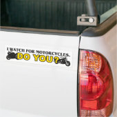 Ik wacht op motorfietsen bumpersticker (Op Truck)