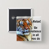 Ik wacht op_ vierkante button 5,1 cm (Voorkant /achterkant)