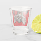 Ik wacht wel. . . shot glas (Achterkant)