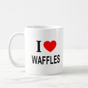 Ik ❤️ WAFELS Ik HOU VAN WAFELS Ik HEB WAFELS LIEF Koffiemok