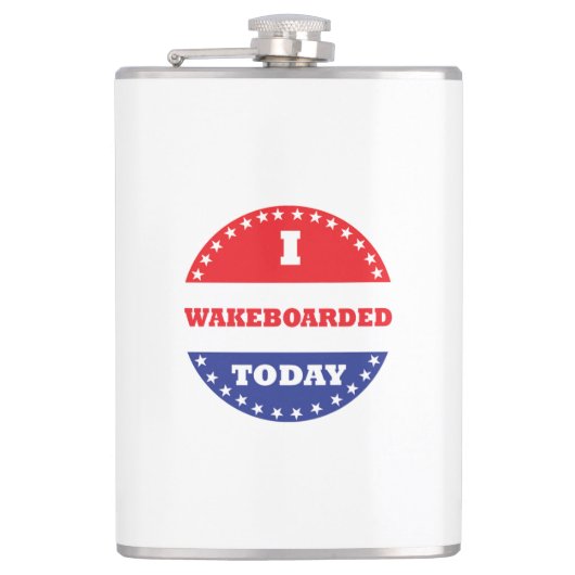 Ik wakeboardbeek vandaag heupfles (Voorkant)