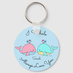 Ik walg altijd van je Kawaii Blue Sleutelhanger