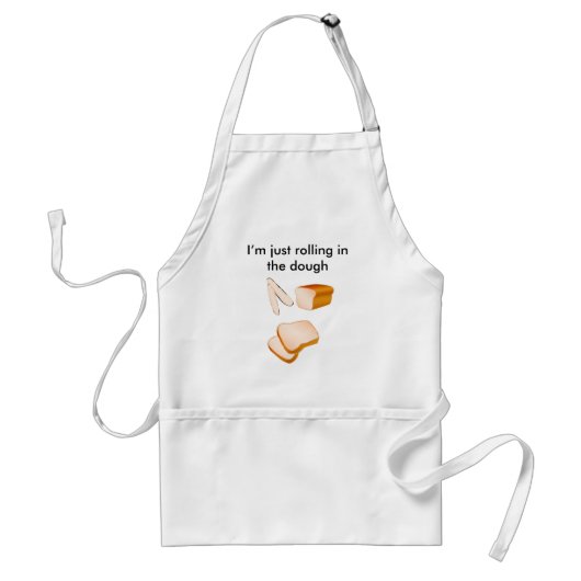 Ik wals gewoon in het deeg apron standaard schort (Voorkant)