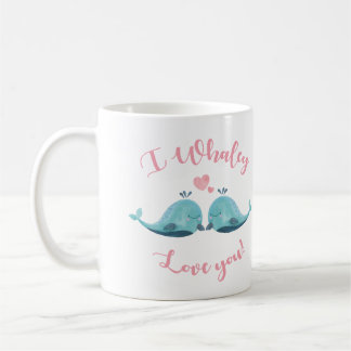 Ik walvis hou van je mok, Romantische Gift Mok