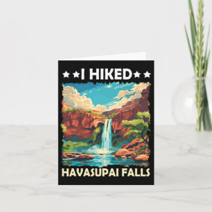 Ik wandelde Havasupai Herfsten Grand Canyon Hiking Kaart