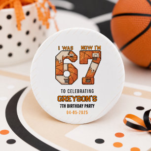 Ik Was 6 Nu Ben Ik 7 Basketbal – 7e Verjaardagsfee Ronde Sticker