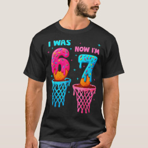Ik was 6 nu ben ik 7 Grappig 67 Meme Ijs Drip Bas T-shirt