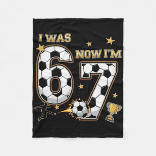 Ik was 6 Nu ben ik 7 Jaar Oud Verjaardag 67 Voetba Fleece Deken