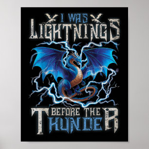 Ik was aan het bliksem voor de Thunder Fantasy Dra Poster