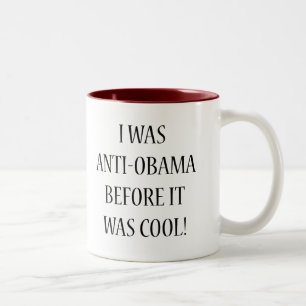 Ik was anti-Obama Tweekleurige Koffiemok