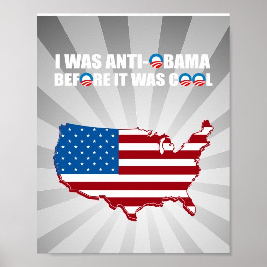 IK WAS ANTI-OBAMA VOOR HET COOL WAS POSTER (Voorkant)