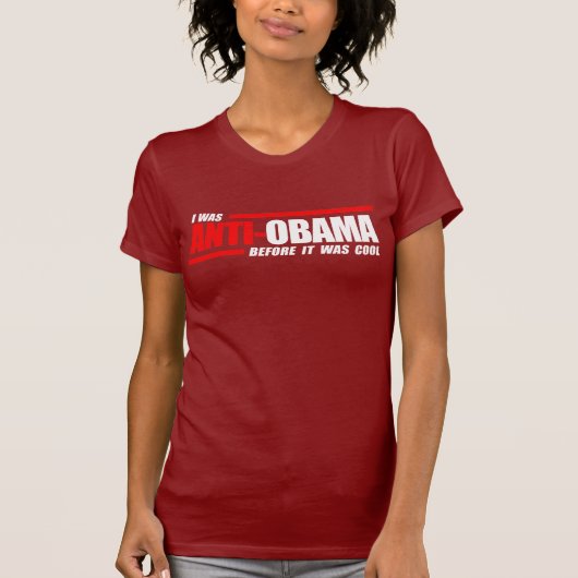 Ik was anti-Obama voor het cool wit was T-shirt (Voorkant)