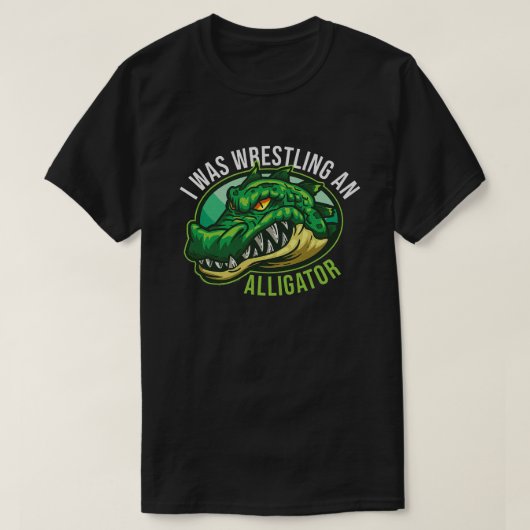 Ik was bezig met een Alligator Arm Amputee Funny T-shirt (Design voorkant)