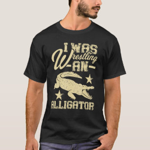 Ik was bezig met een alligator - Handicap rolstoel T-shirt