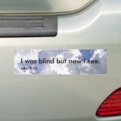 Ik was blind bumper sticker (Op auto)