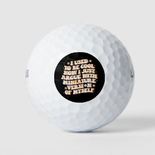 Ik was cool nu ik ruzie met mijn mini-versie golfballen