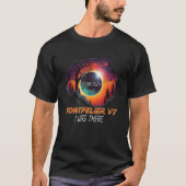 Ik was daar de totale zonsverduistering Montpelier T-shirt (Voorkant)