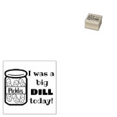 Ik was een grote dille vandaag rubberstempel (Gestempeld)