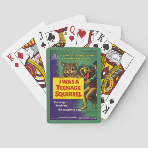 Ik Was een Tiener Eekhoorn Parodie Pokerkaarten