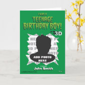 Ik was een tiener verjaardag jongen! kaart (Gele Bloem)