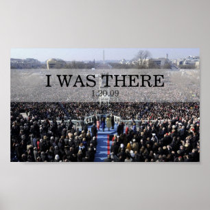 IK WAS ER: President Obama die in ceremonie heeft Poster