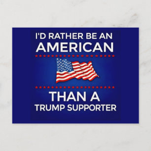 Ik was liever een Amerikaan dan een Trump-aanhange Briefkaart