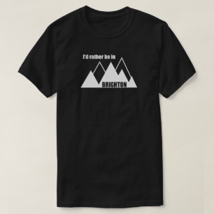 Ik was liever in Brighton Utah Mountain T-shirt