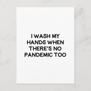 Ik was mijn handen briefkaart