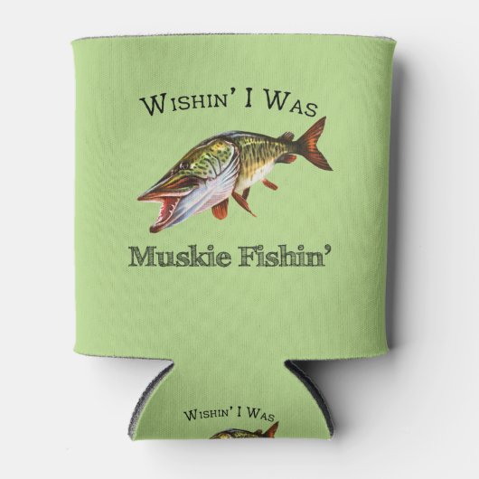 Ik was Muskie Fishin Blikjeskoeler (Voorkant)