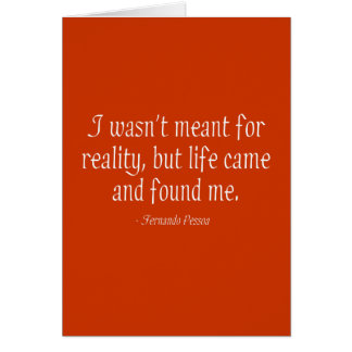 Ik was niet bedoeld voor de realiteit