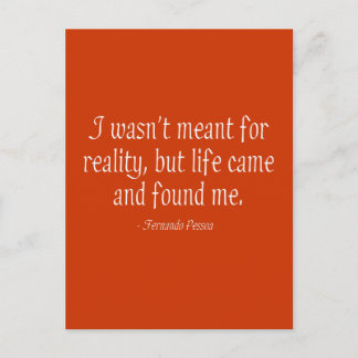 Ik was niet bedoeld voor de realiteit briefkaart