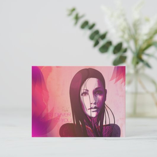 Ik was nooit echt aan u Briefkaart (Staand voorkant)