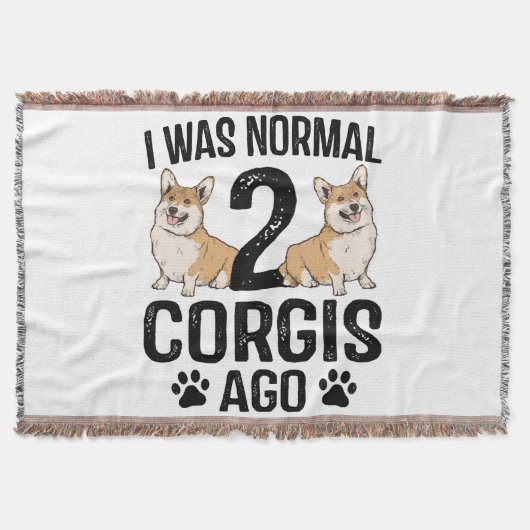 Ik was normaal 2 corgis geleden hond deken (Voorkant)