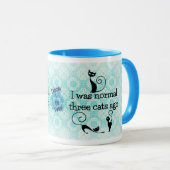 Ik was normaal 3 katten Ago Humoureuze Mok (Voorkant rechts)