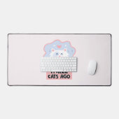 Ik was normaal drie katten geleden bureaumat (Keyboard & Muis)