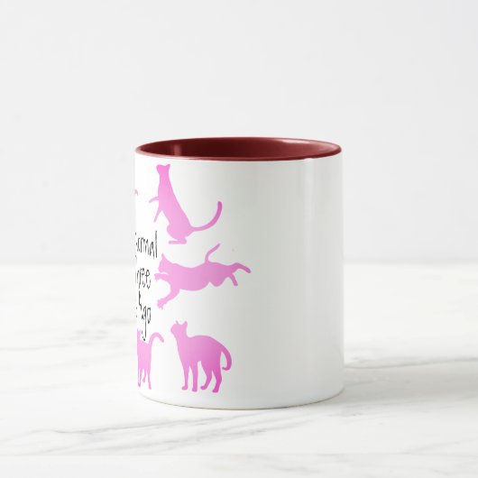 Ik was normaal drie katten geleden design, grappig mok (Midden)