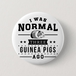 Ik was normaal drie parelhoenders Ago Ronde Button 5,7 Cm