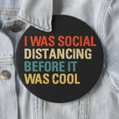 Ik was sociaal vervormd voor het een coole Button  (In situ)