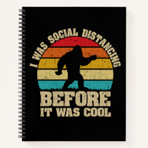 Ik was sociaal vervormd voor het een kool Bigfoot Notitieboek