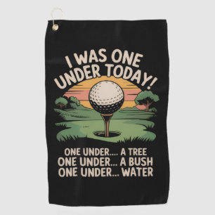 Ik was vandaag één onder par, grappige golf liefhe golfhanddoek