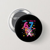 Ik Was Zes Nu Ben Ik Zeven Dabbing Eenhoorn 67 Mem Ronde Button 5,7 Cm (Voorkant /achterkant)