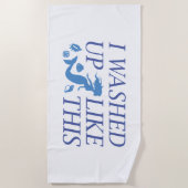 Ik was zo wakker strandlaken (Voorkant)