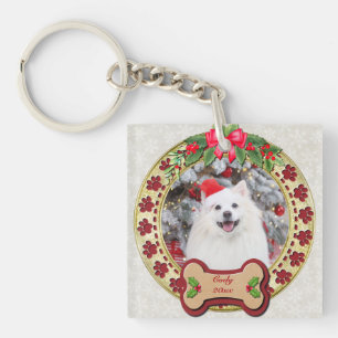 Ik Wauw Je Een Prettig Kerstfeest Persoonlijk Hond Sleutelhanger