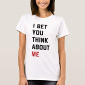 Ik wed dat je aan mij Shirt denkt, grappig Swiftie (Voorkant)