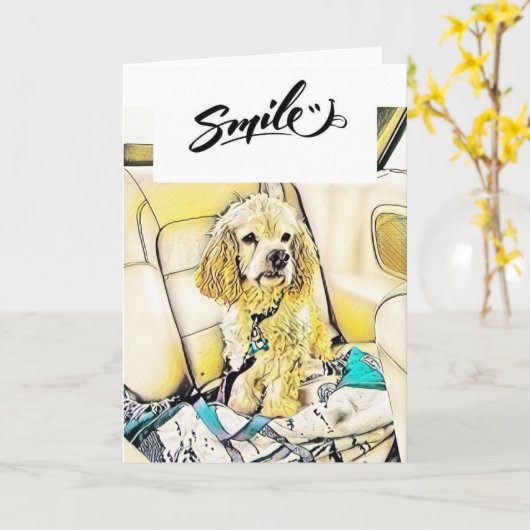 ** IK WED DAT JE BLIJ BENT ** PENSIOEN HUMOR KAART (Gele Bloem)