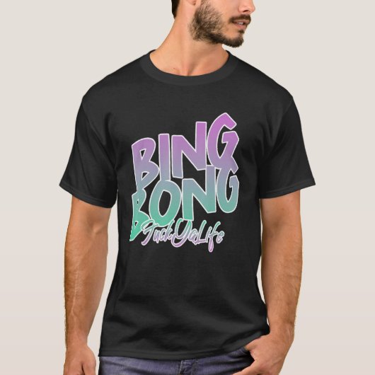 Ik weet alleen dat ik hard Bing Bong ga. T-shirt (Voorkant)